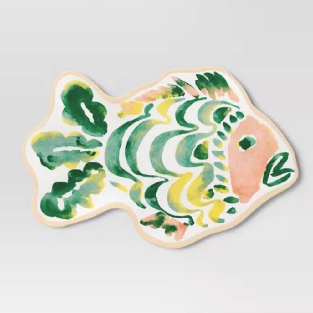 Coastal 17" Figural Fish Serving Platter - Threshold